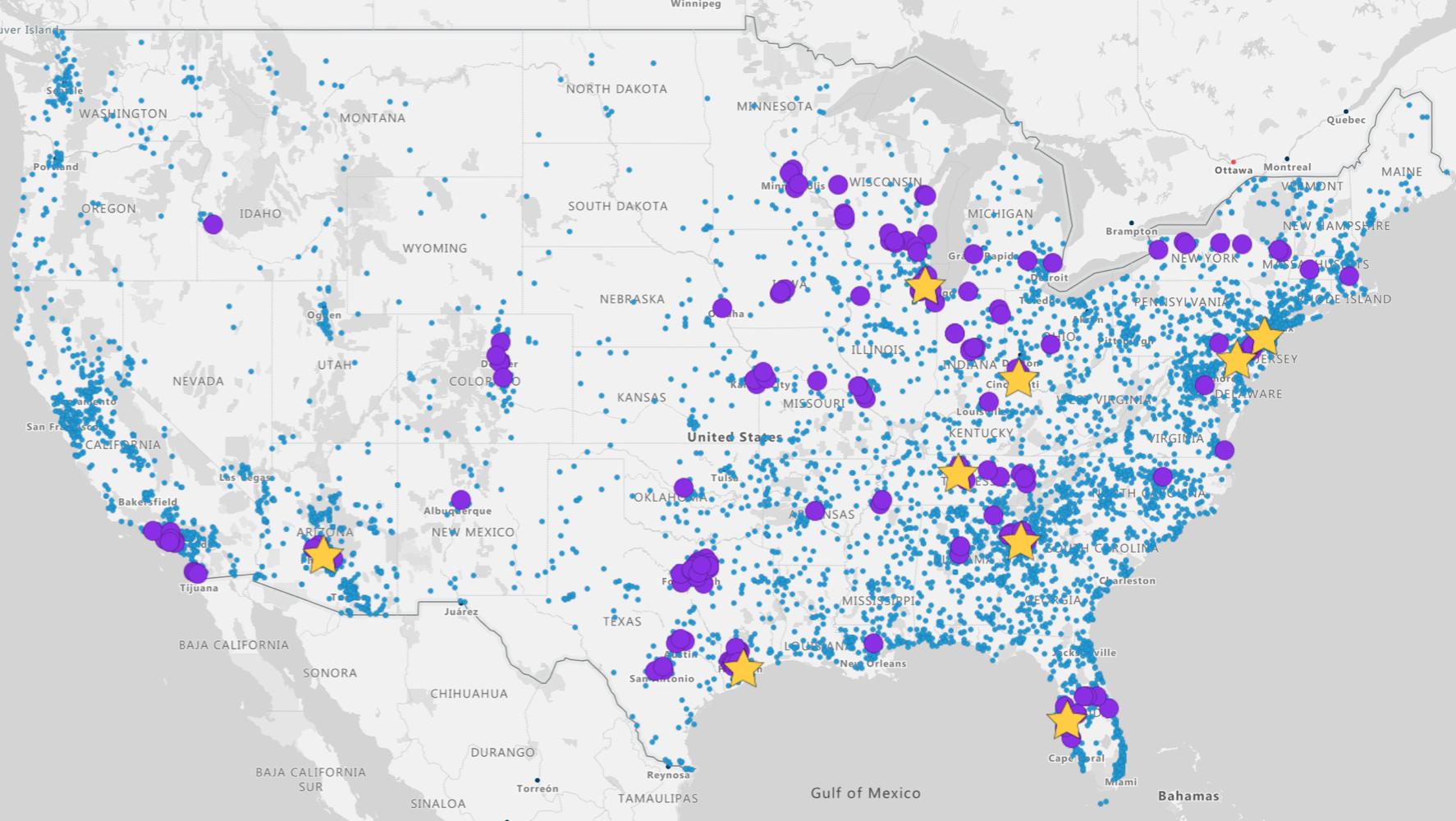 Homepage Locations Map